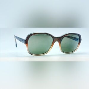 Vintage Ora Brown Oval Sunglasses Frames Only